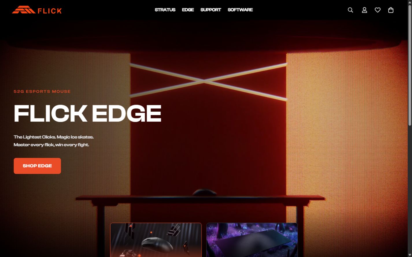 Web de Flick en escritorio
