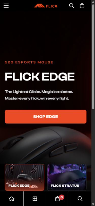 Web de Flick en celular