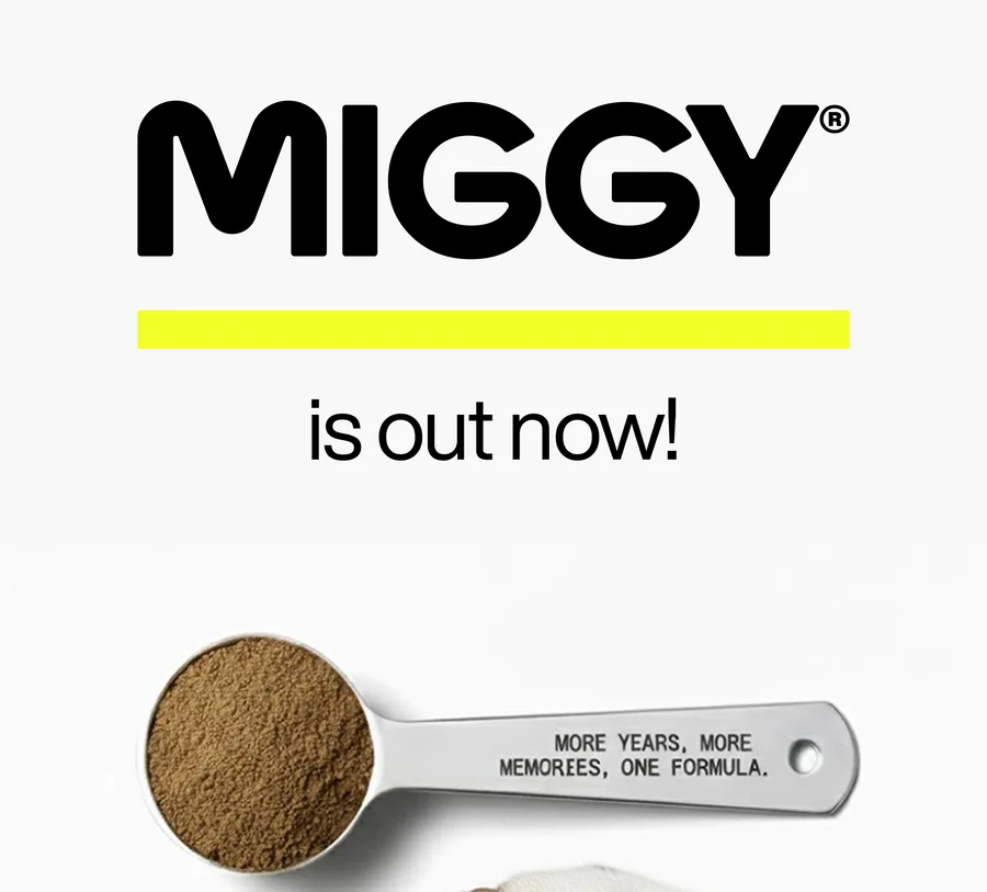 MIGGY is out now! Launch pop-up