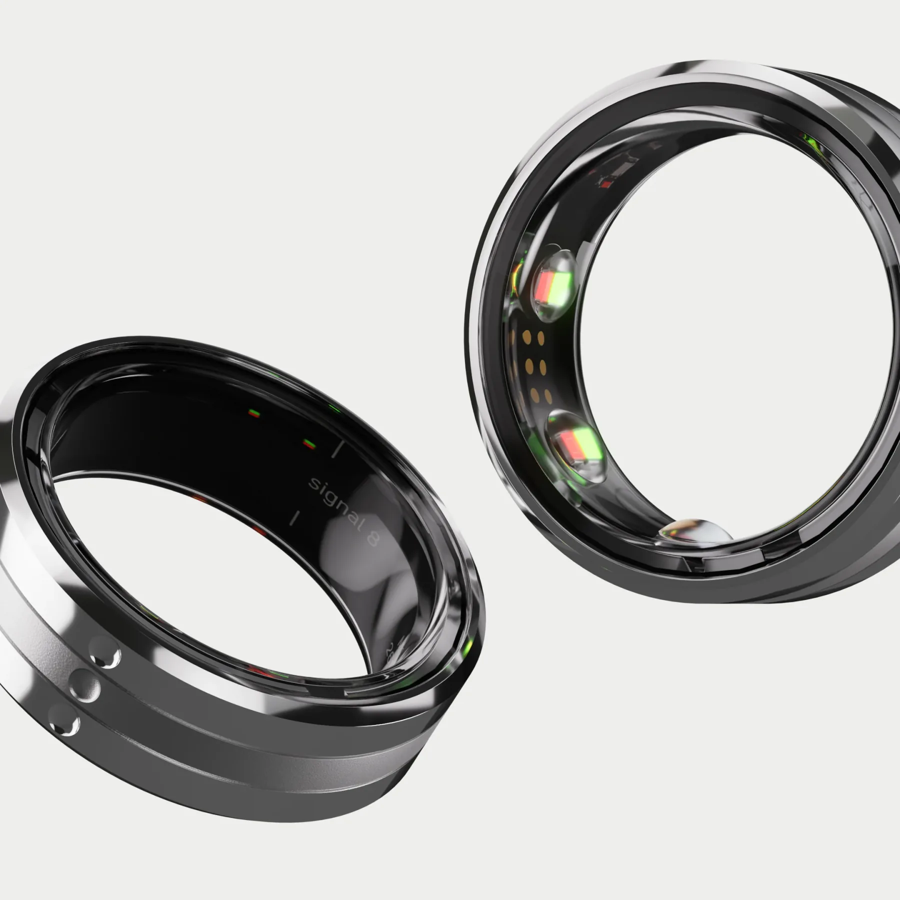 Signal rings, a pair
